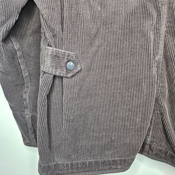 PILGRIM SURF + SUPPLY Mendal Corduroy Welders Jacket Mens Small Gray Snaps Japan - Picture 6 of 9